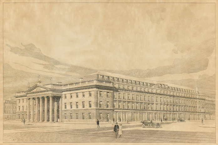 General Post Office Dublin 13 - Perspective View (1924)
